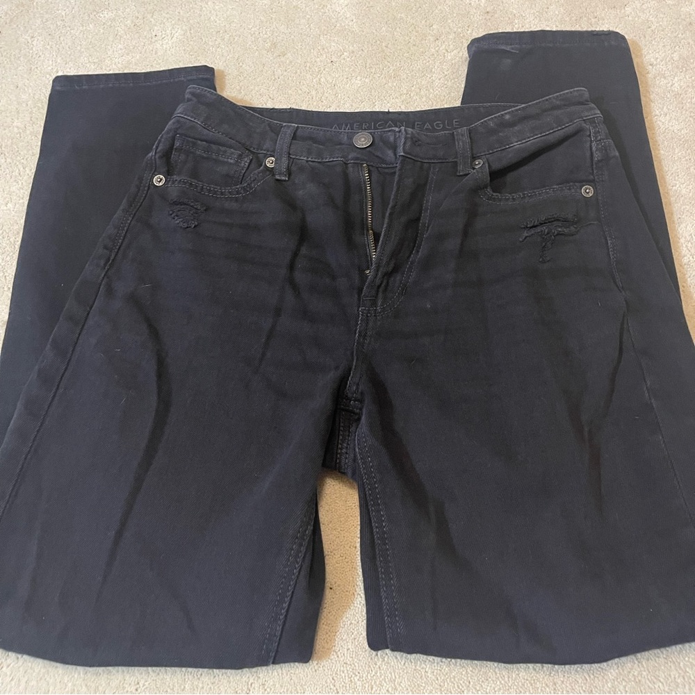 NWOT AE Black Mom Jeans